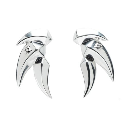 _MEZMIC_16SER0910F_ Square Inka Earrings_925 Sterling Silver